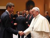 Bayern Munique recebido pelo Papa Francisco (REUTERS)