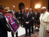 Bayern Munique recebido pelo Papa Francisco (REUTERS)