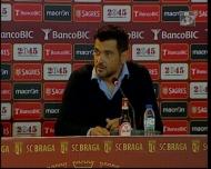 Treinador do Sp. Braga explica por que é que foi expulso do banco frente ao Benfica