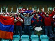 Treino da Arménia para o jogo contra Portugal (LUSA)