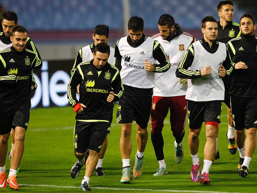 Seleção espanhola (Reuters/Miguel Vidal)