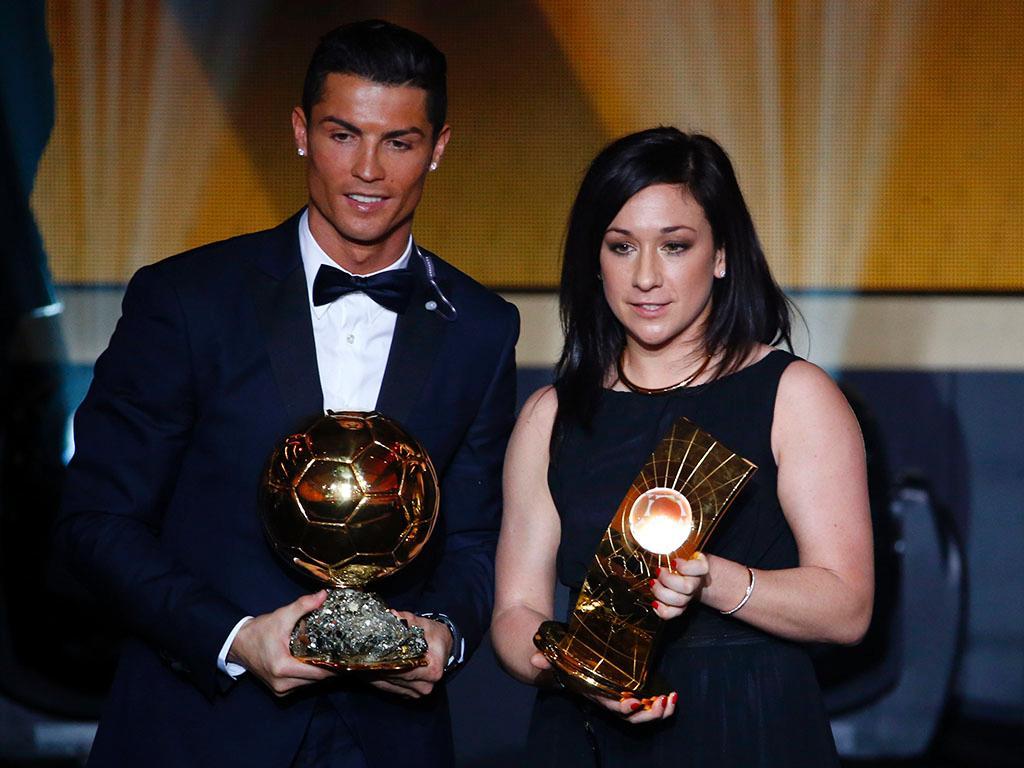 Cristiano Ronaldo e Nadine Kessler  (REUTERS/ Arnd Wiegmann)