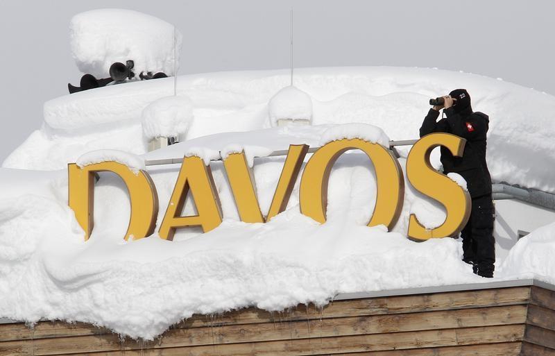 Forças especiais suíças em Davos (Reuters)