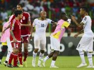 onfusão no jogo entre Gana e Guiné Equatorial