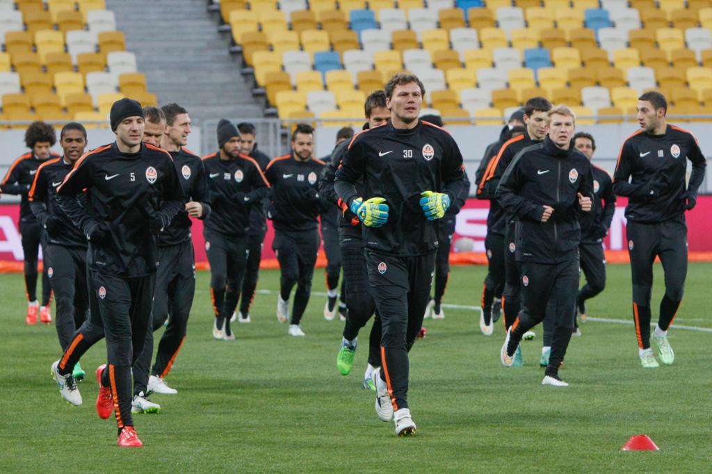 Liga dos Campeões: treino do Shakhtar Donetsk (Reuters)