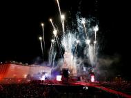 Benfica: a festa no Marquês de Pombal  (Lusa)