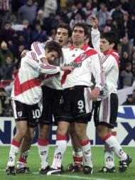 Aimar e Saviola no River Plate (Reuters)