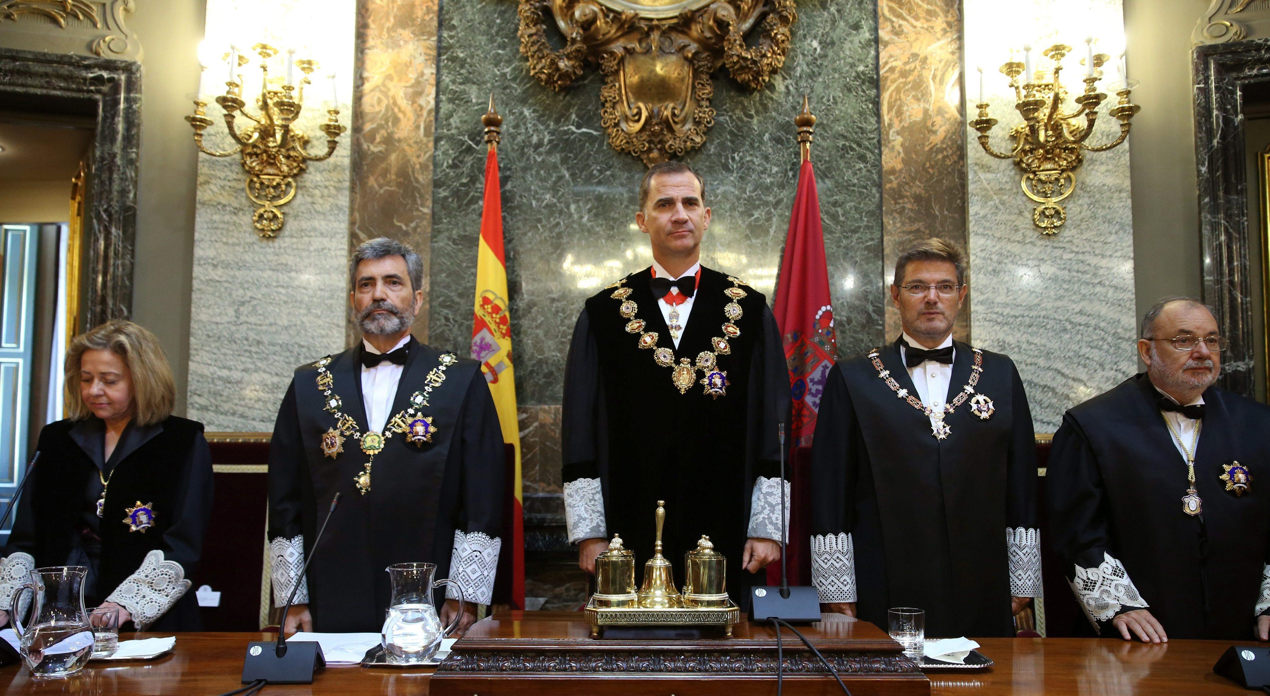 Rei Felipe de Espanha na Abertura do Ano Judicial, em Madrid