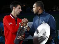 Novak Djokovic e Tsonga (Lusa)
