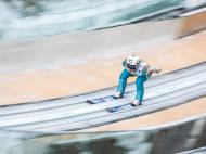 Etapa da Taça Mundo de saltos de esqui na Áustria (EPA)