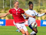 Futebol Feminino: Dinamarca-Portugal (Lusa)