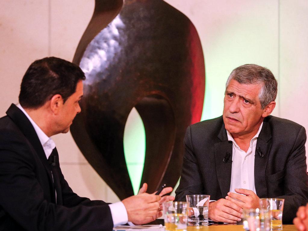 Fernando Santos em entrevista à SportTV (Foto: Diogo Pinto/FPF)