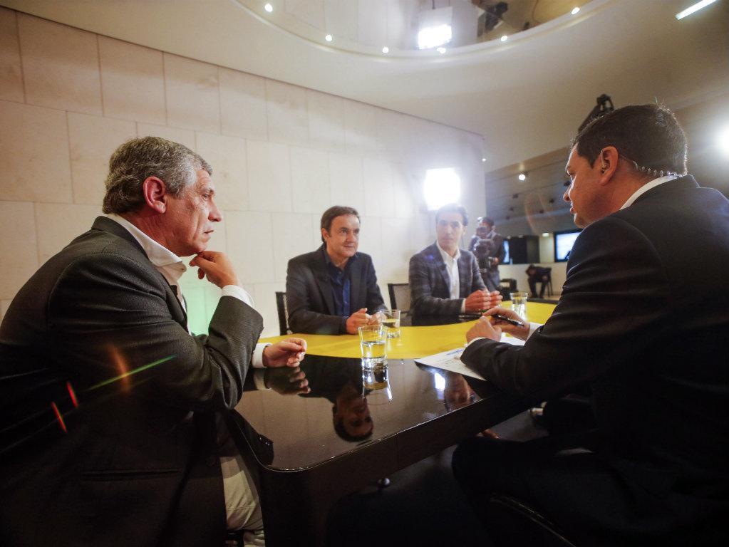 Fernando Santos em entrevista à SportTV (Foto: Diogo Pinto/FPF)