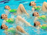 Europeus de natação sincronizada em Inglaterra (EPA)