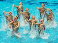 Europeus de natação sincronizada em Inglaterra (EPA)