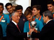 Presidente da República recebe campeões europeus portugueses (LUSA)