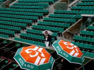 Chuva estraga o dia em Roland Garros (EPA)
