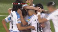 Carujo marcou o golo da despedida do Uruguai