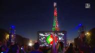 Festa em Paris: a Torre Eiffel é «portuguesa»