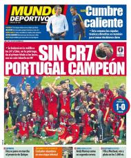 Portugal campeão da Europa: as capas dos jornais