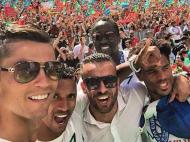 A «selfie» de Ronaldo na Alameda