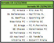 Liga 2016/17: calendário completo