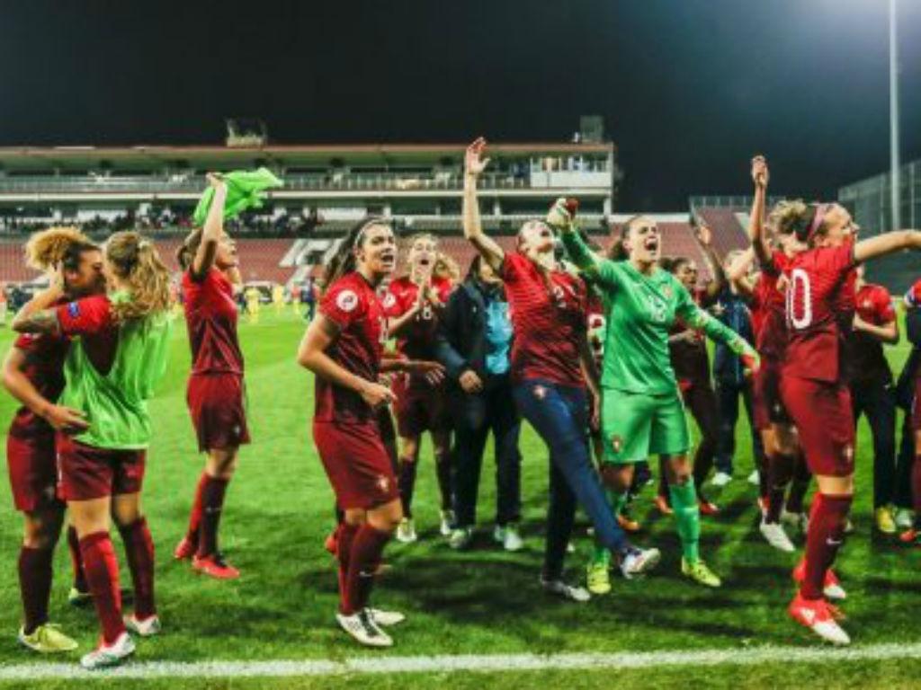 Seleção feminina no Euro2017 (foto FPF)