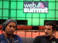 Web Summit: Ronaldinho e Figo à conversa em Lisboa