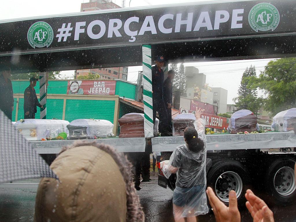 Chegada da equipa da Chapecoense (Reuters)