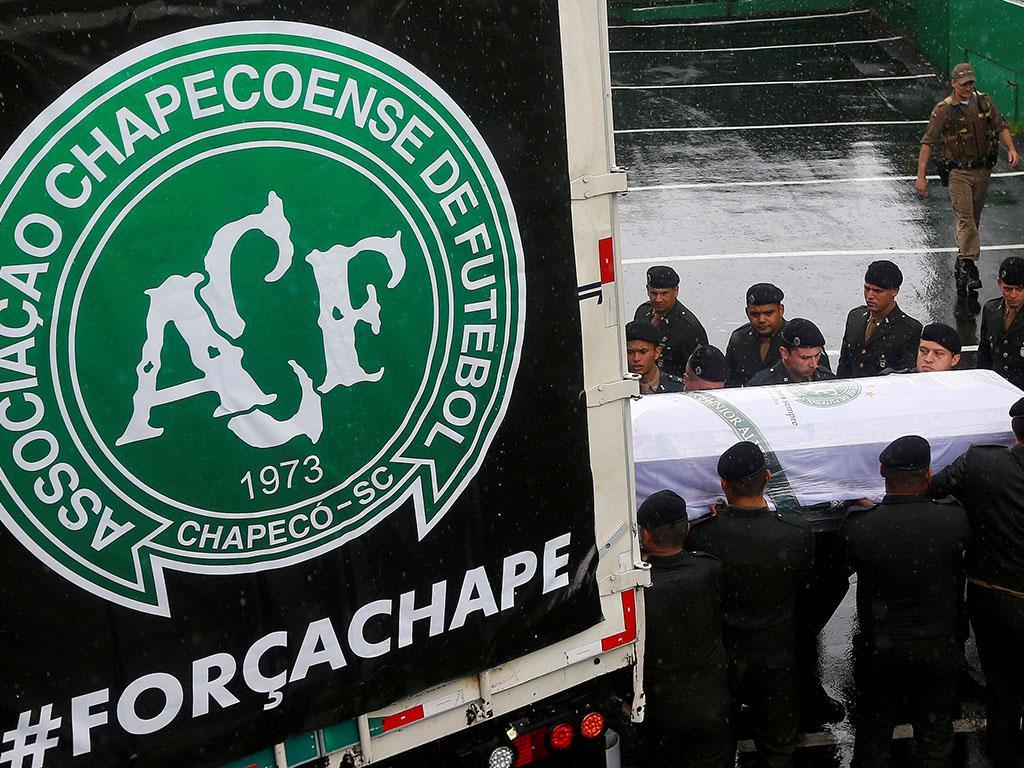 Chegada da equipa da Chapecoense (Reuters)