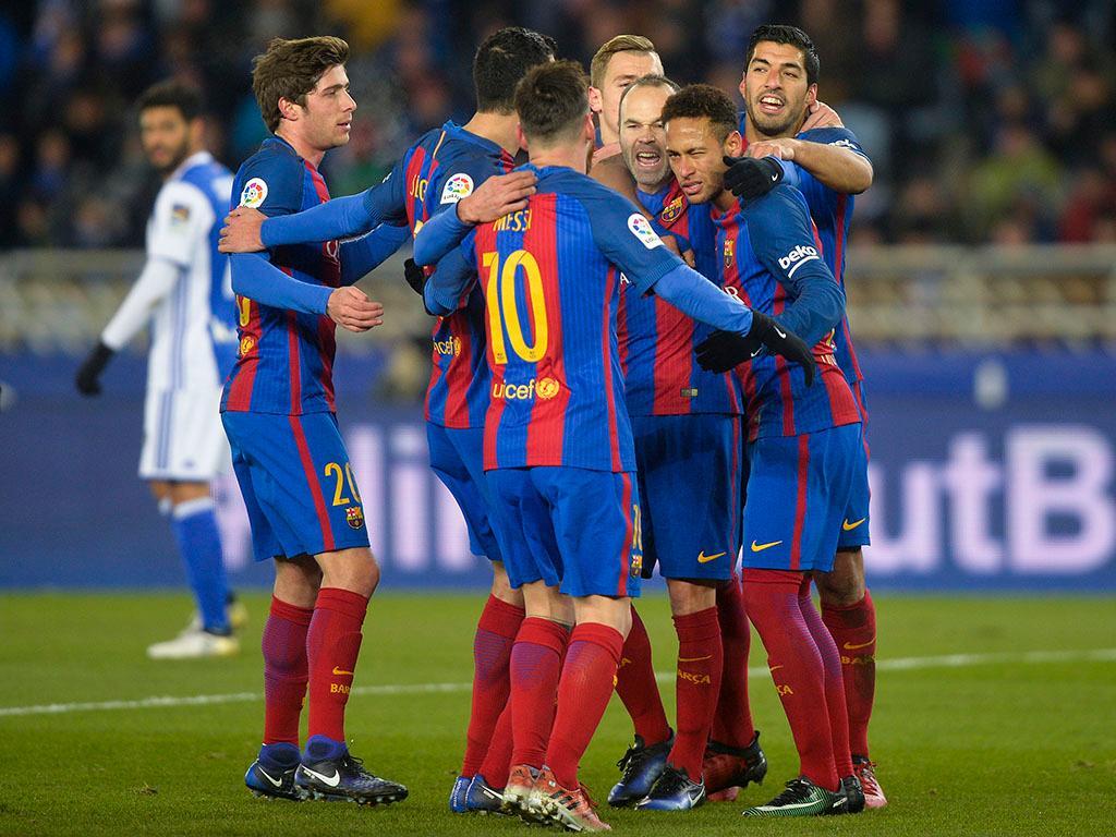 Real Sociedad-Barcelona (Reuters)