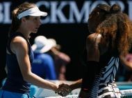 Serena Williams e Johanna Konta (Reuters)