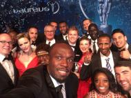 Usain Bolt e os vencedores dos Laureus