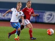 Futebol Feminino: Rússia-Dinamarca (Lusa)