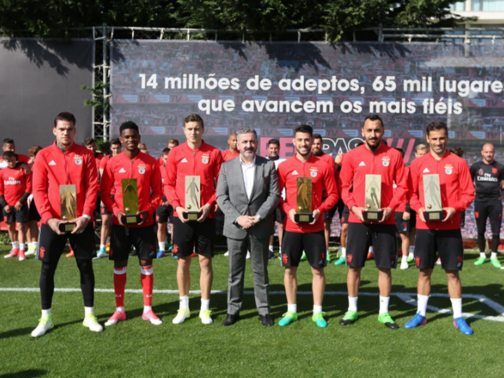 Jogadores do Benfica (Twitter)