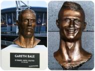Busto Ronaldo e Bale