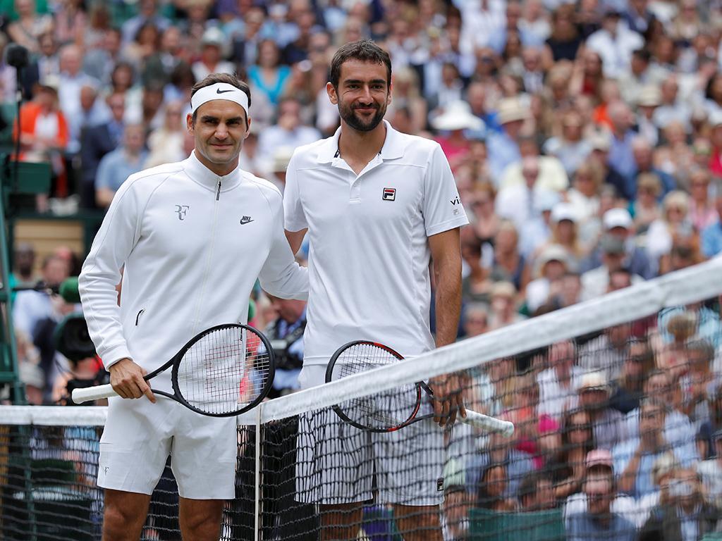 Marin Cilic e Roger Federer (Reuters)