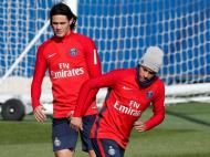 Neymar e Cavani: como correm as coisas no treino