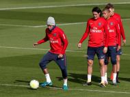Neymar e Cavani: como correm as coisas no treino