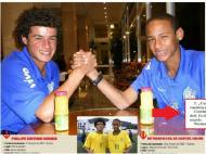 Coutinho e Neymar com deasseis anos