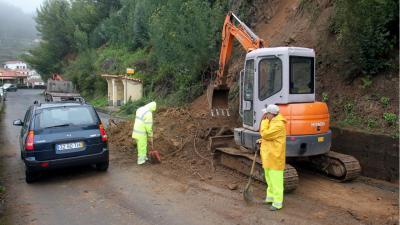 Machico e Santa Cruz, na Madeira, com pequenas inundações e derrocadas - TVI