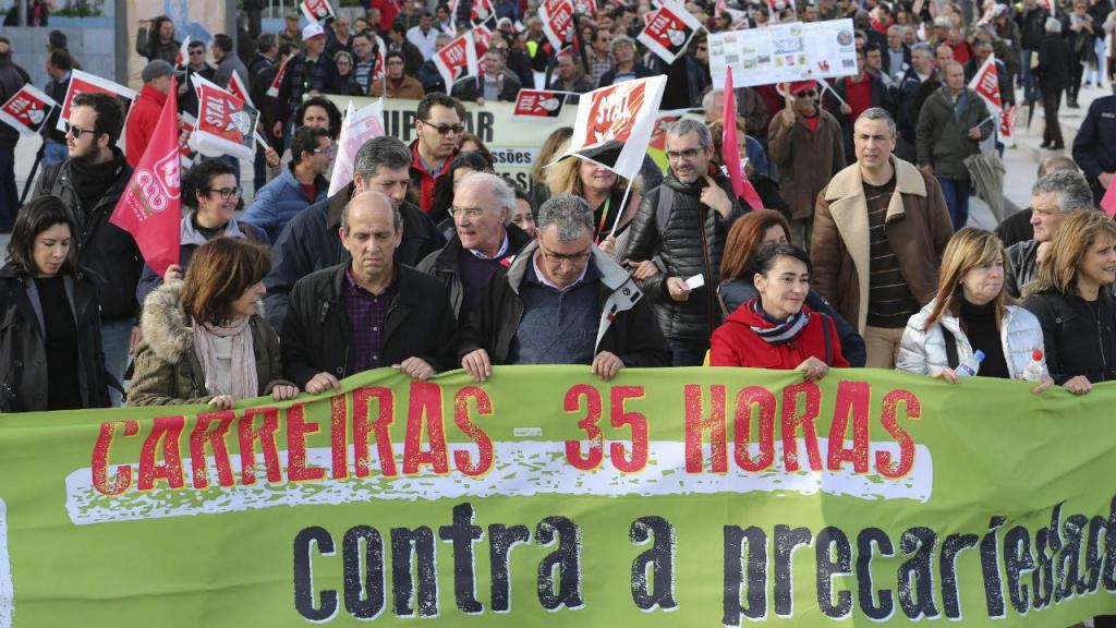 Manifestação da Frente Comum em Lisboa