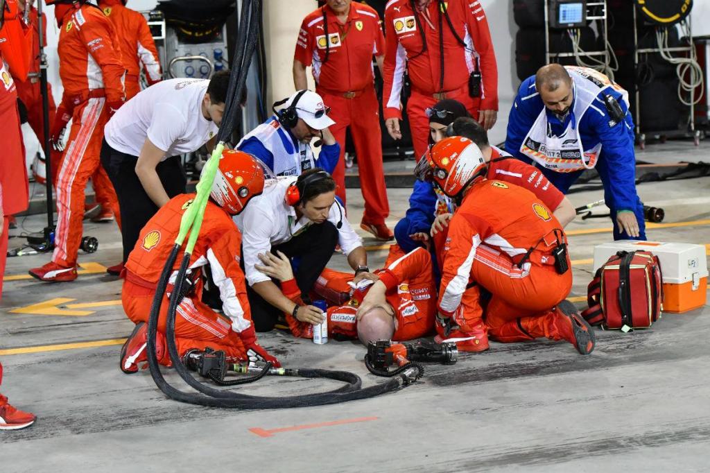 Mecanico da Ferrari magoado no GP do Bahrain (Lusa)