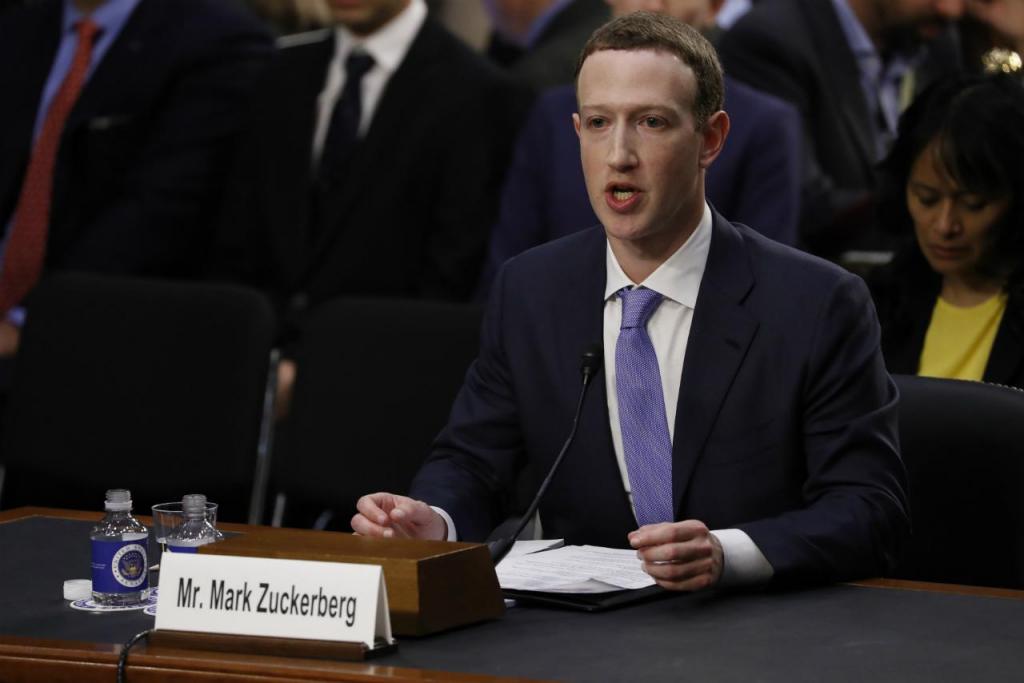 Mark Zuckerberg depõe no senado norte-americano
