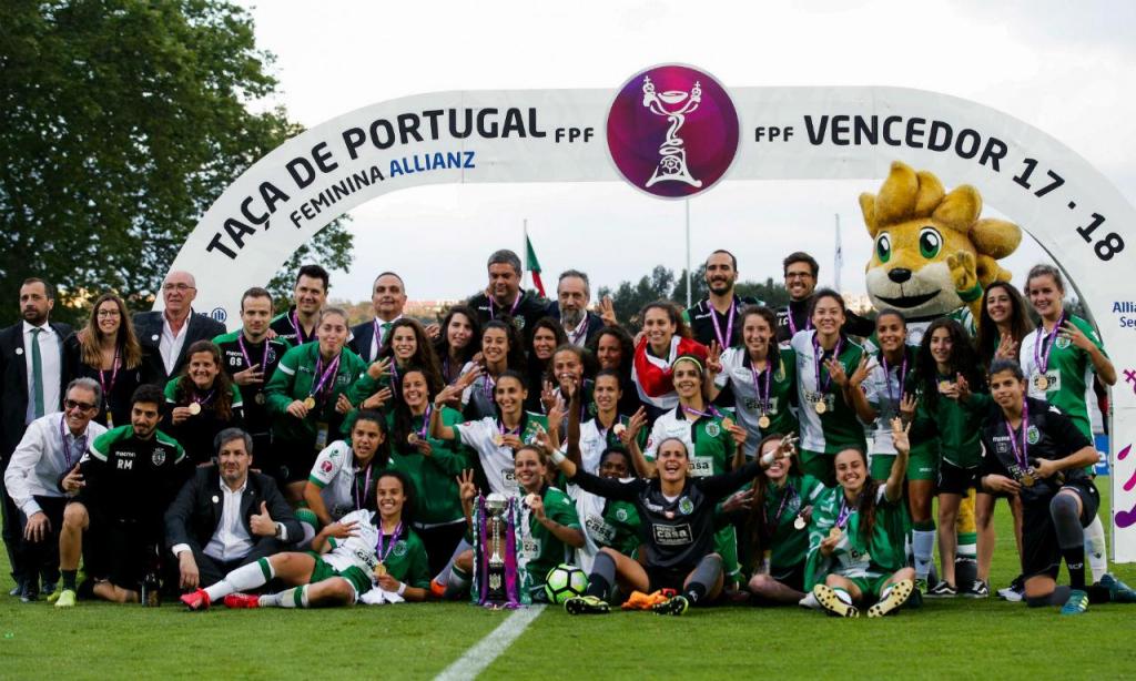 Sporting voltou a vencer a Taça de Portugal no futebol feminino