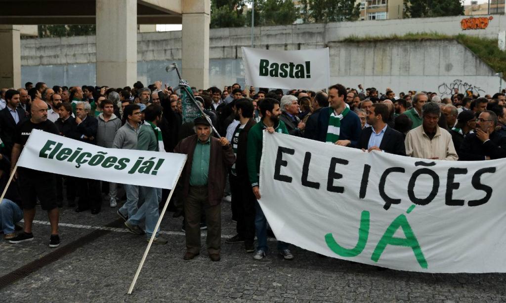Manifestação em Alvalade