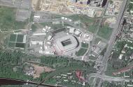 Os estádios do Mundial vistos da Estação Espacial Internacional