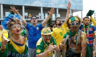 Brasileiros fazem a festa em Kazan (foto Reuters)