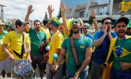 Brasileiros fazem a festa em Kazan (foto Lusa)