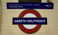 Gareth Southgate dá nome a estação de metro em Londres (foto Twitter Transport for London)